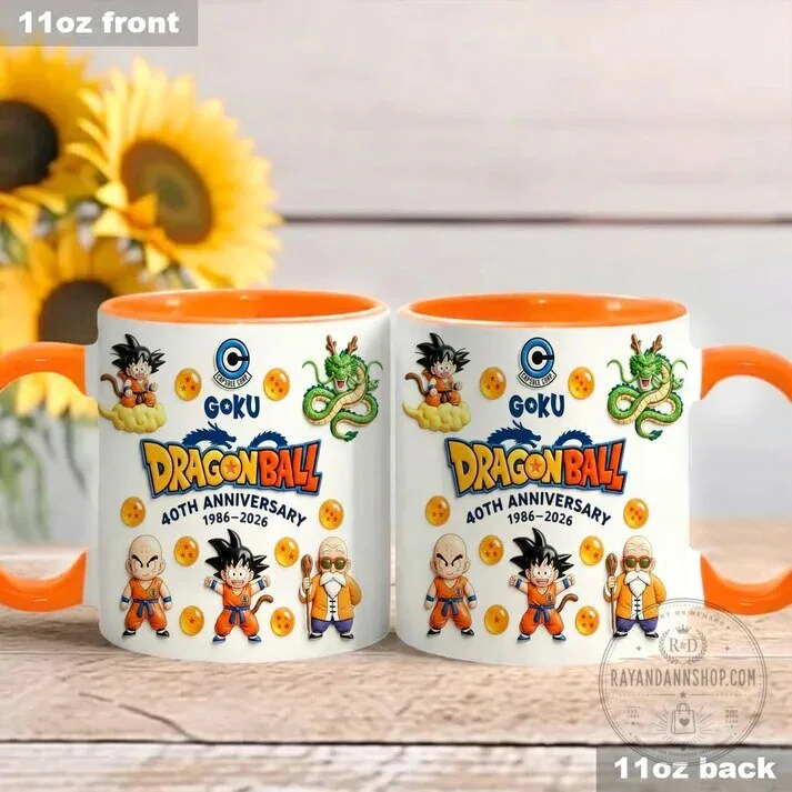 Dragon Ball Z 40th Anniversary Goku and Friends Ceramic Coffee Mug